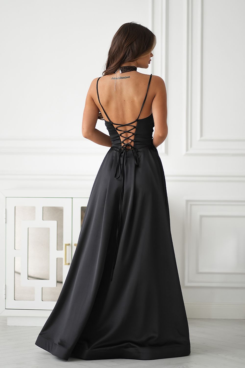 Langes Kleid model 221609 Bicotone