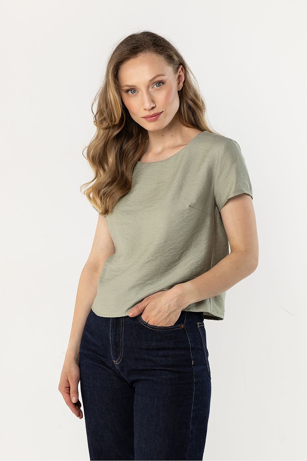 Bluse model 225335 awama