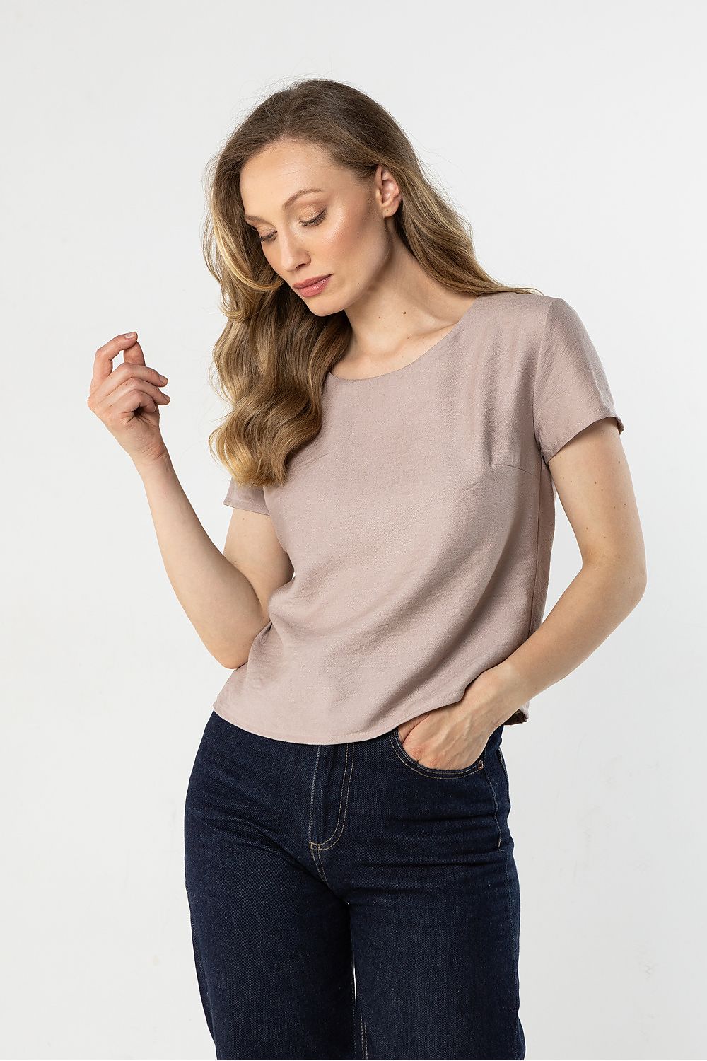 Bluse model 225337 awama