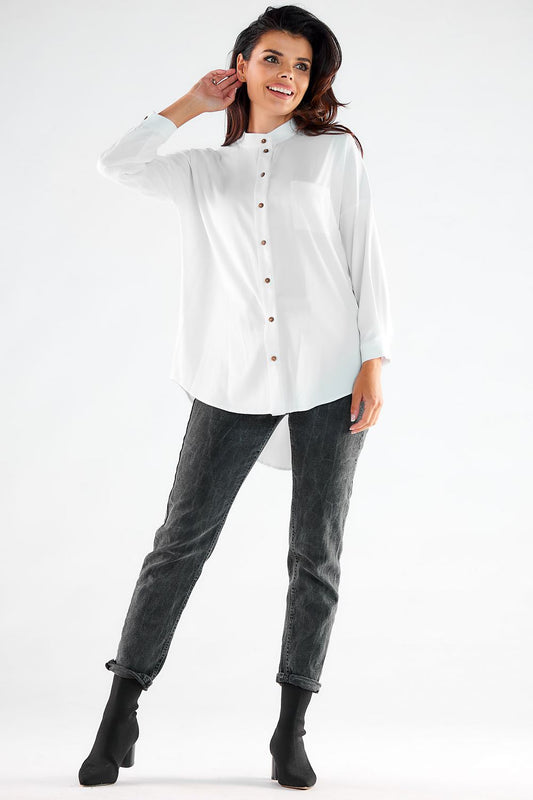 Langarm Hemd model 173921 awama